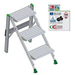 vendita online Sgabello 3 gradini modello plio Sgabelli e cavalletti da lavoro Facal